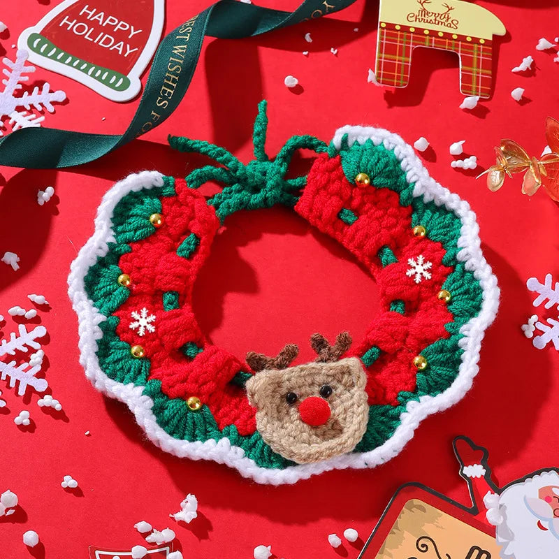 Christmas Pet Scarf Cute Collar For Cats & Dogs