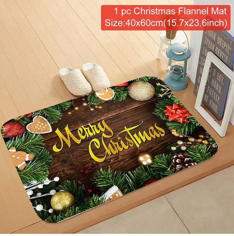 Santa Claus Door Mat Christmas Decor