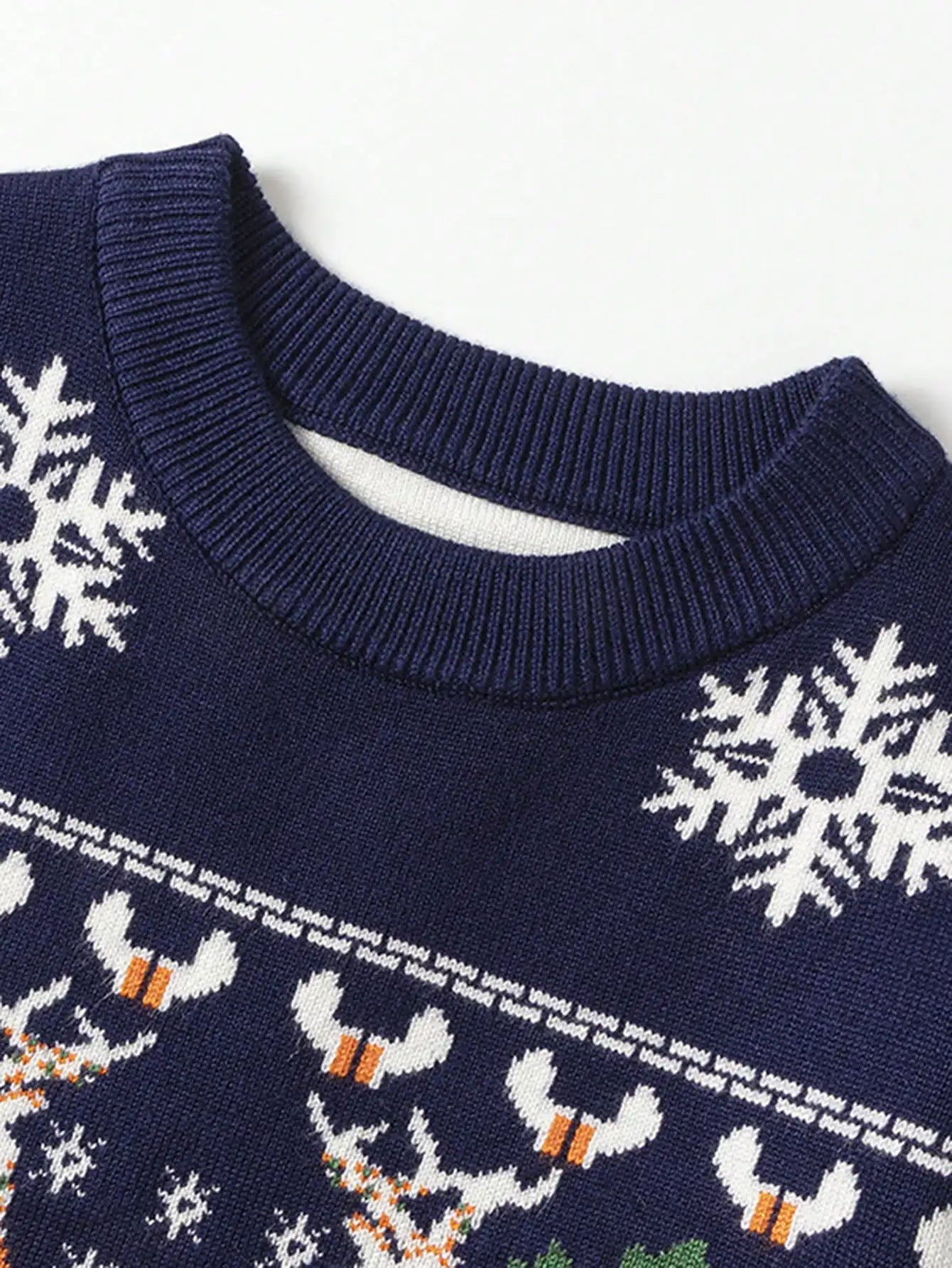 Christmas Reindeer Boys Sweater Winter Knit Pullover