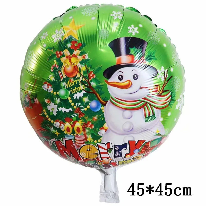 Christmas Foil Balloons Set Decor
