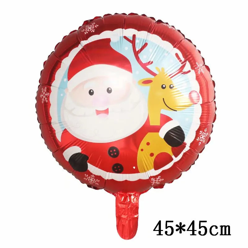 Christmas Foil Balloons Set Decor