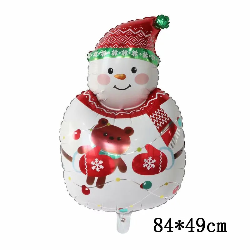 Christmas Foil Balloons Set Decor