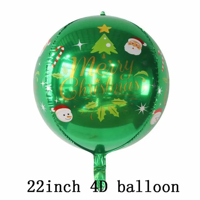Christmas Foil Balloons Set Decor