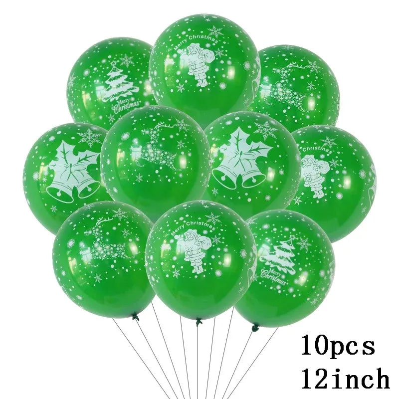Christmas Foil Balloons Set Decor