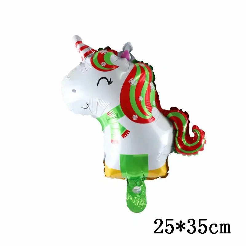 Christmas Foil Balloons Set Decor