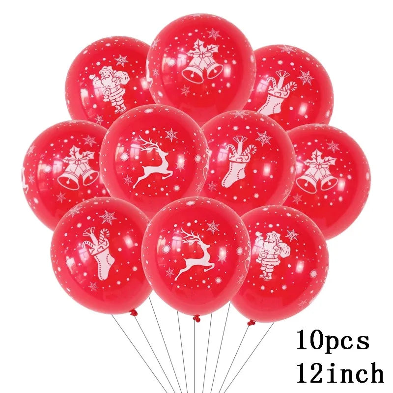 Christmas Foil Balloons Set Decor