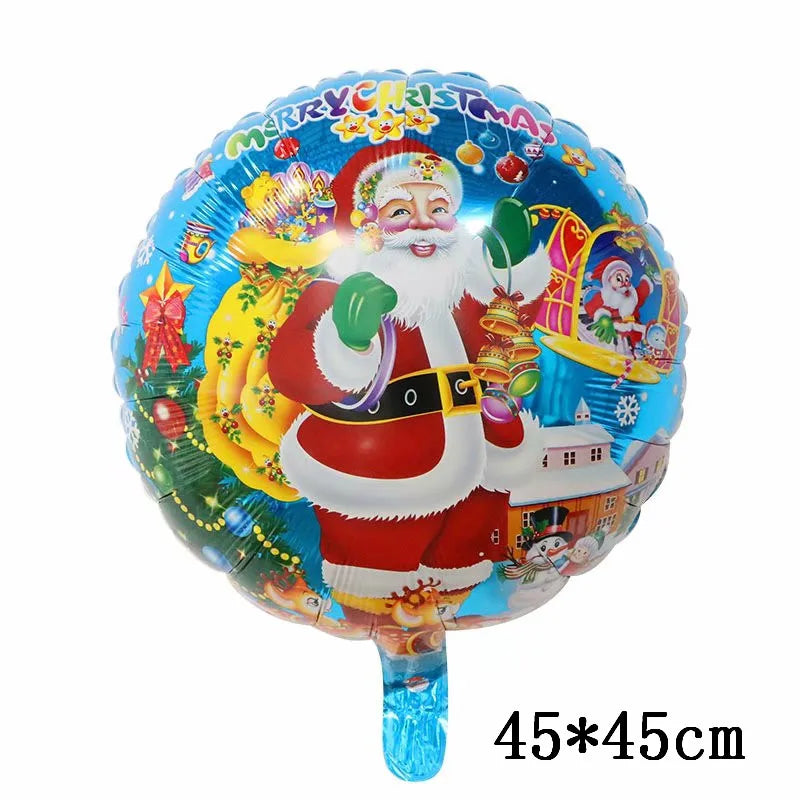 Christmas Foil Balloons Set Decor
