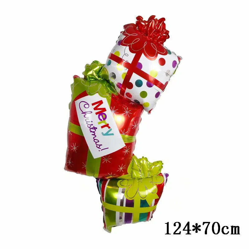 Christmas Foil Balloons Set Decor