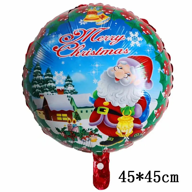 Christmas Foil Balloons Set Decor