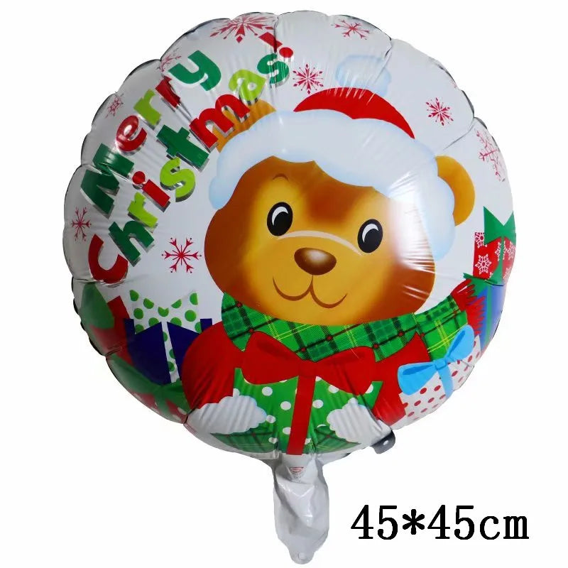 Christmas Foil Balloons Set Decor