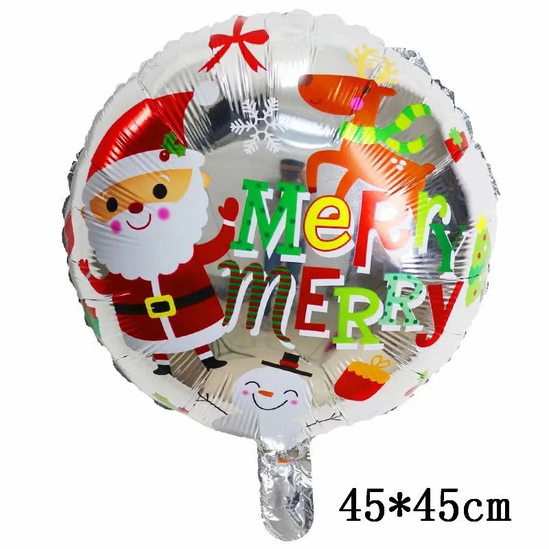 Christmas Foil Balloons Set Decor