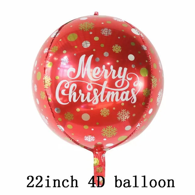 Christmas Foil Balloons Set Decor