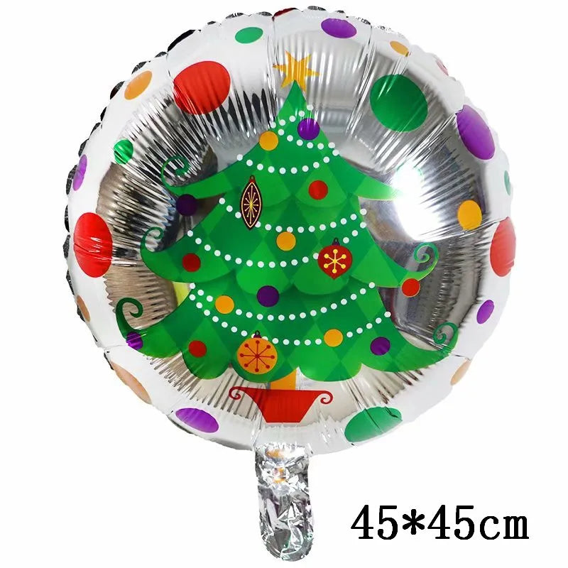 Christmas Foil Balloons Set Decor