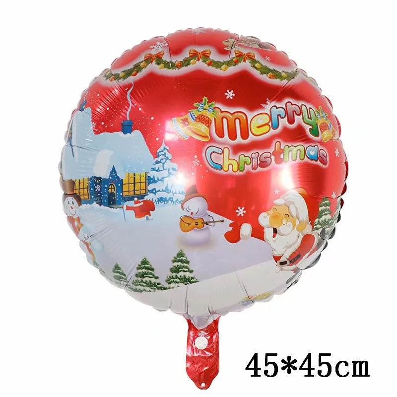 Christmas Foil Balloons Set Decor