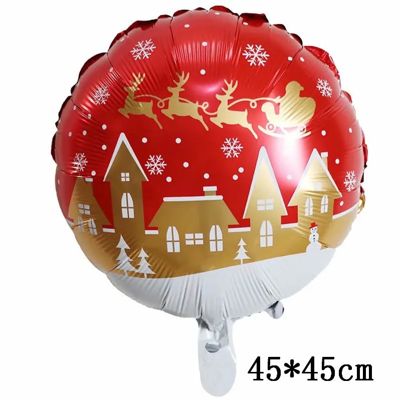 Christmas Foil Balloons Set Decor
