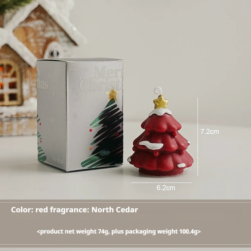 Handmade Christmas Tree Scented Candle Decor