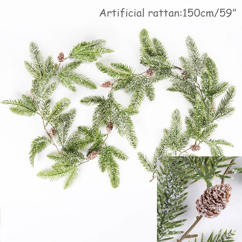 Christmas pine Garland Holiday Decor