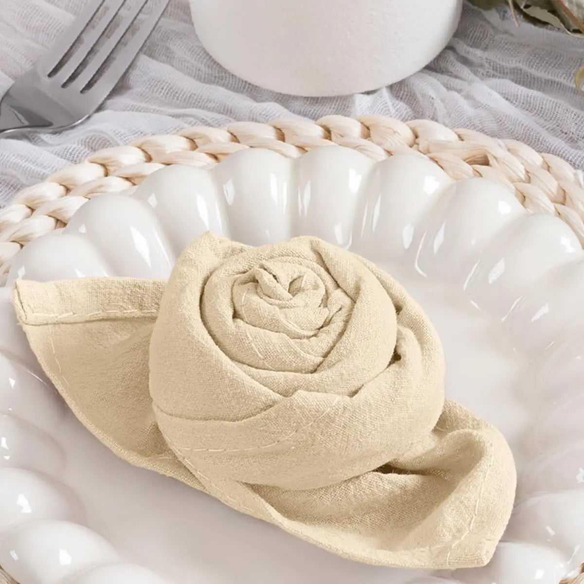 Christmas Cotton Napkins Set 8 pcs