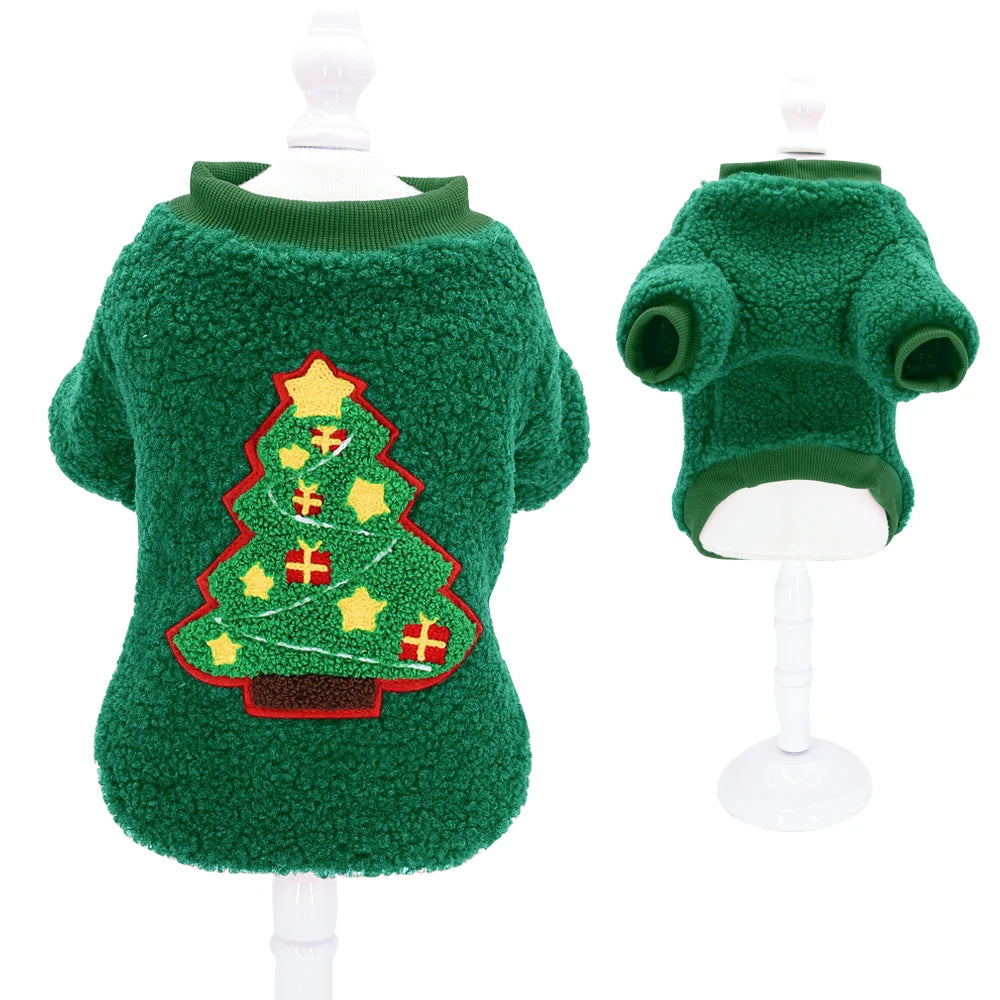 Christmas Pet Vest Soft Fleece Outfit for Dogs