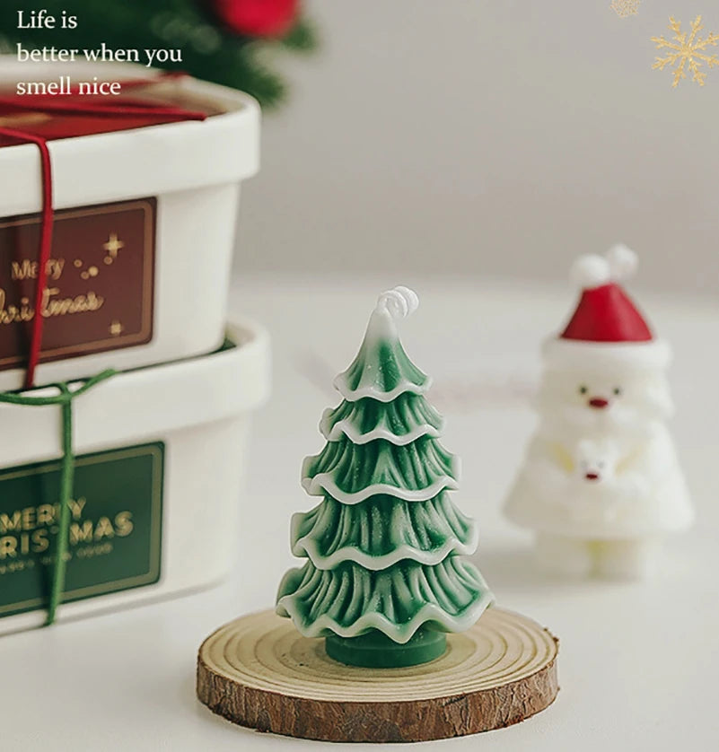 Festive Christmas Scented Candle Holiday Aromatherapy Decor