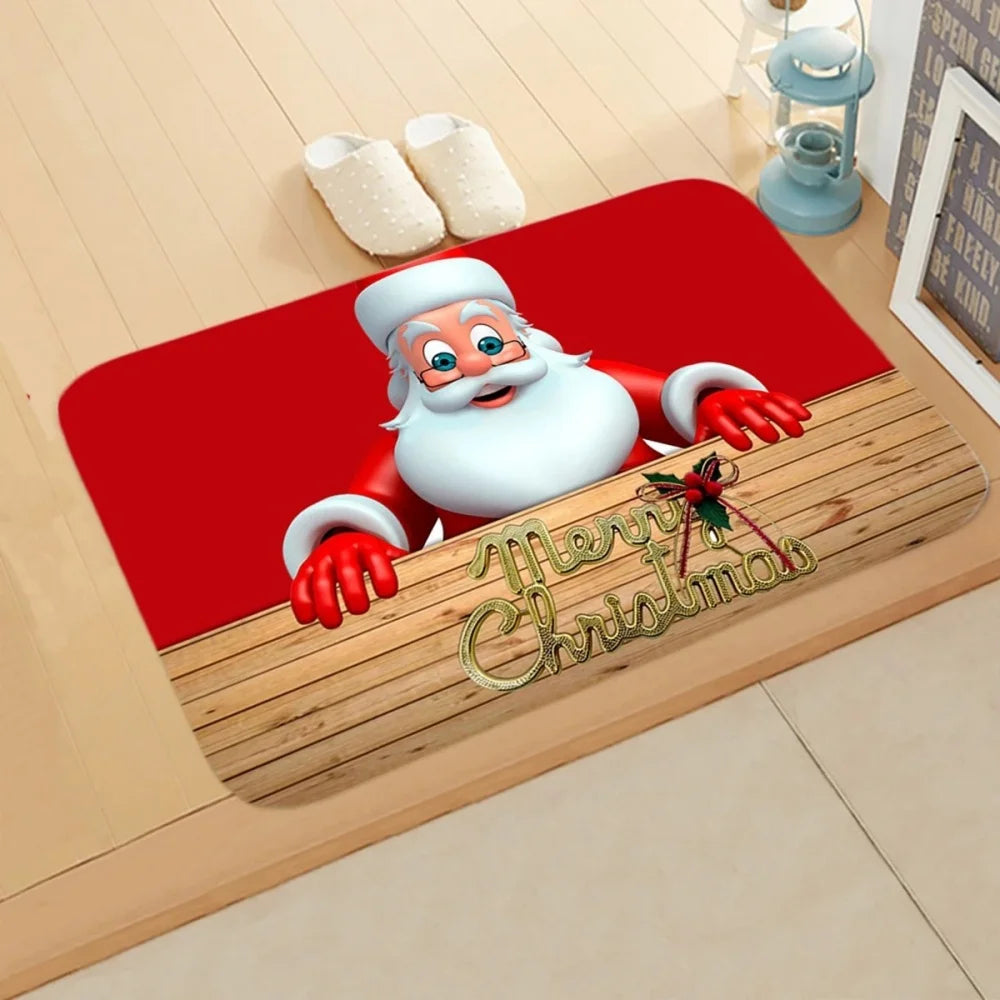 Santa Claus Door Mat Christmas Decor