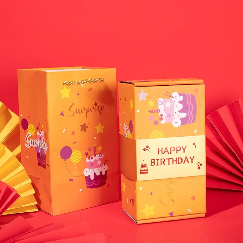 Christmas Surprise Gift Box Folding Pop Up Design