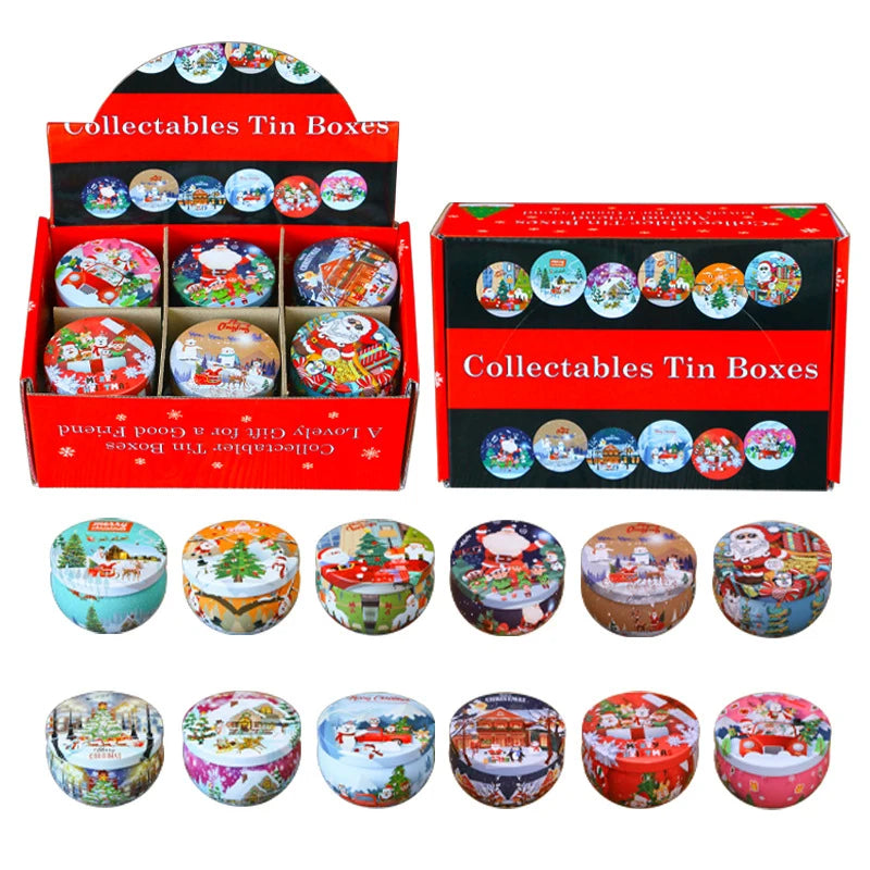 Christmas Scented Candles Set Aromatherapy Gift 12 pcs