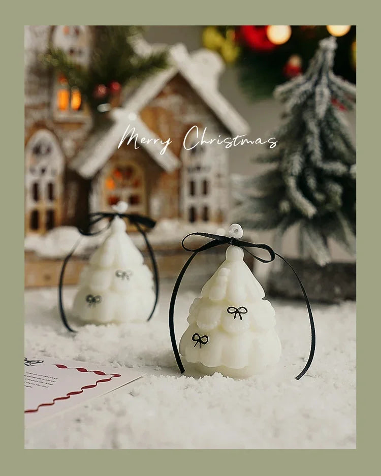 Handmade Christmas Tree Scented Candle Decor