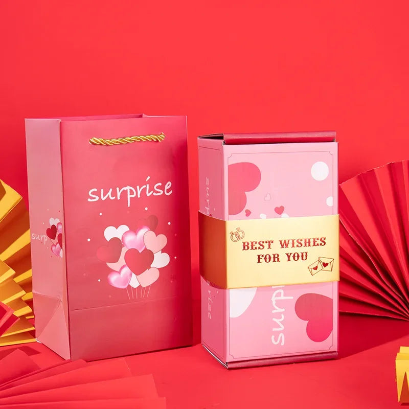 Christmas Surprise Gift Box Folding Pop Up Design