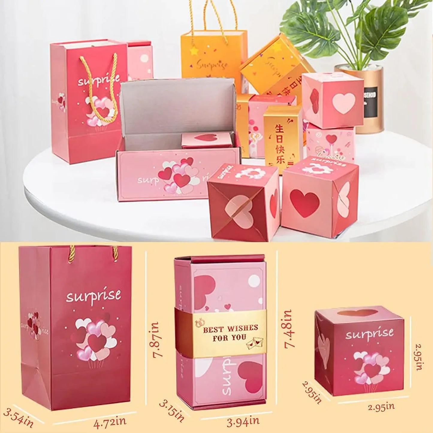 Christmas Surprise Gift Box Folding Pop Up Design
