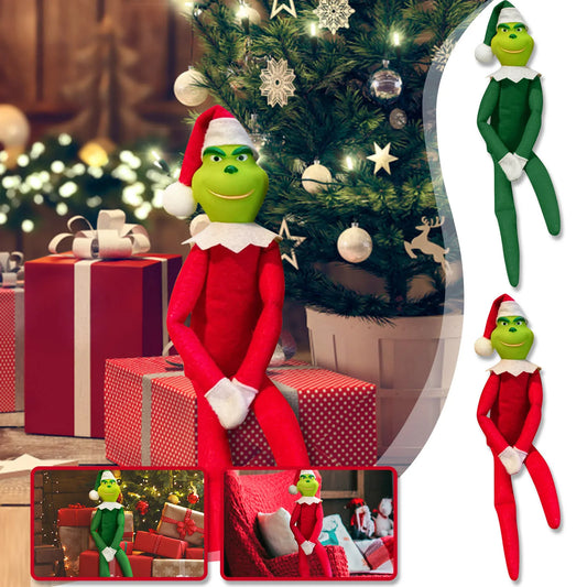 Christmas Grinch Plush Doll Holiday Decor