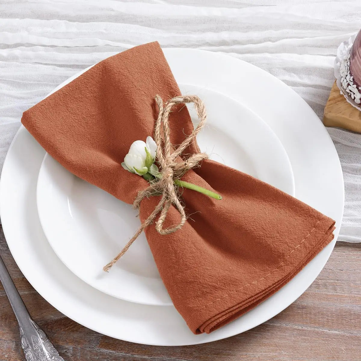 Christmas Cotton Napkins Set 8 pcs
