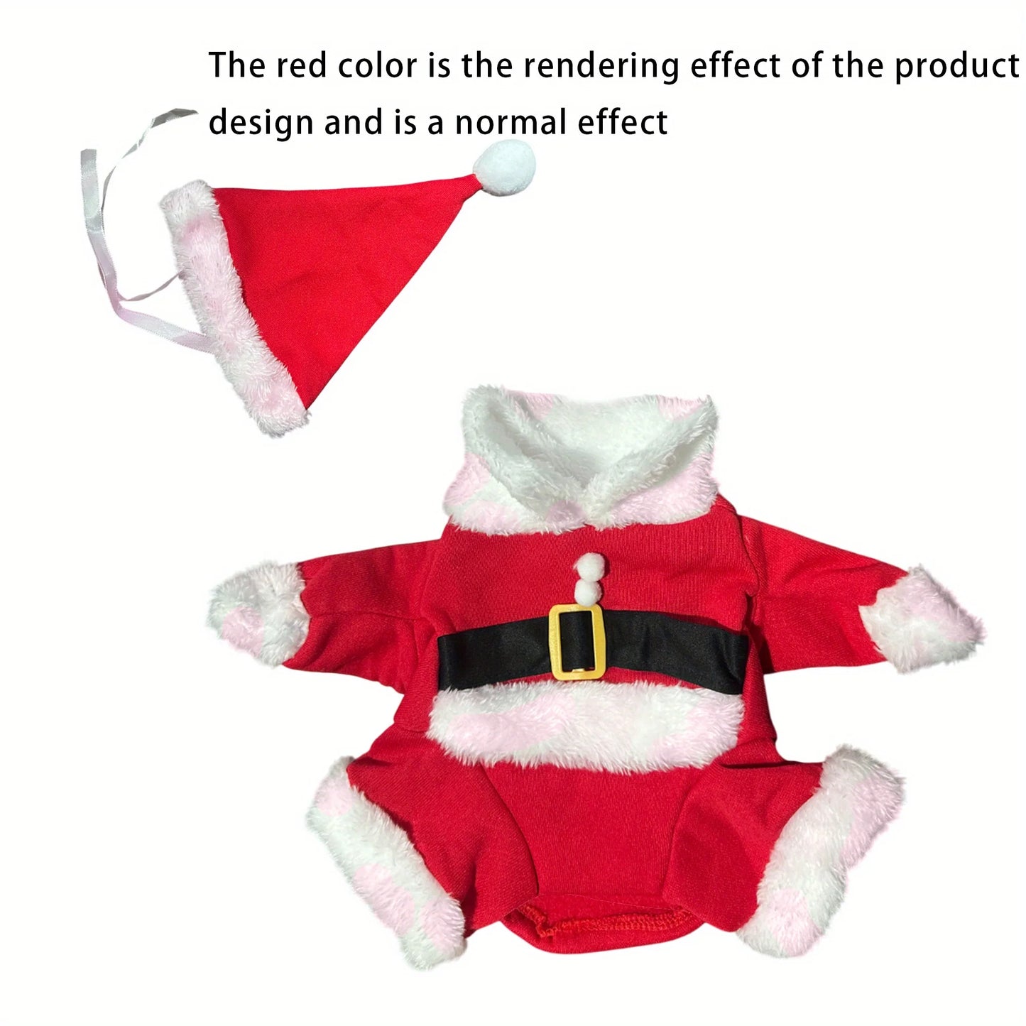 Christmas Pet Santa Costume Cute Outfit for Cats & Dogs