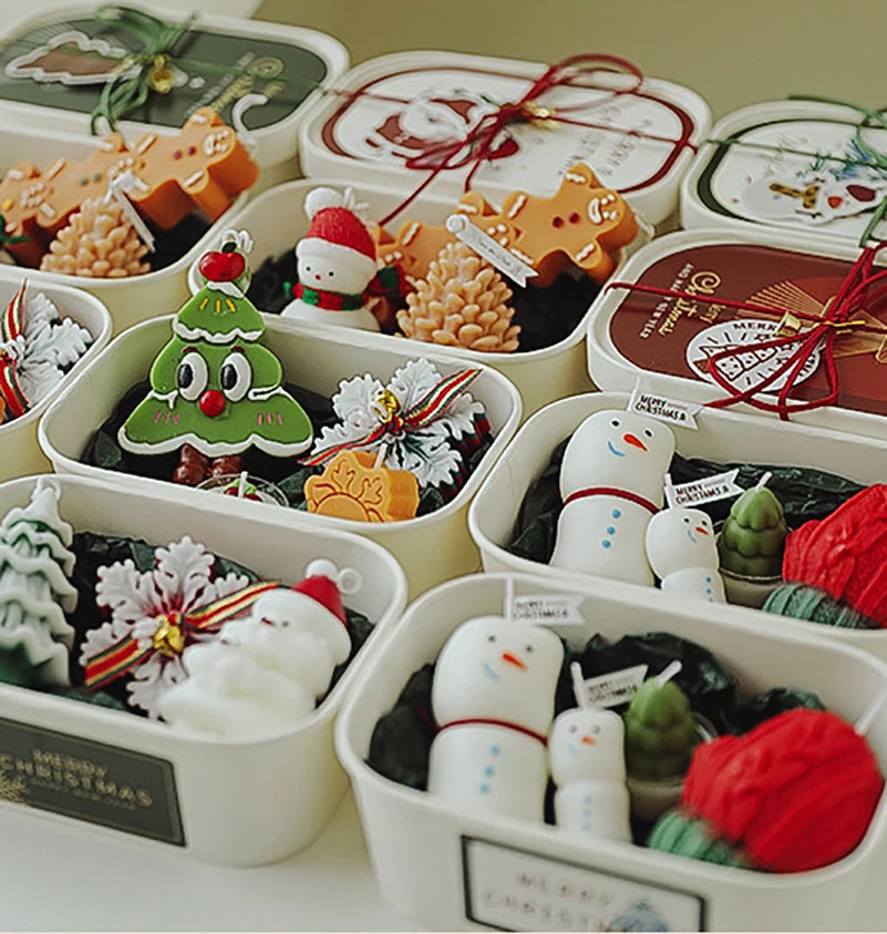 Festive Christmas Scented Candle Holiday Aromatherapy Decor