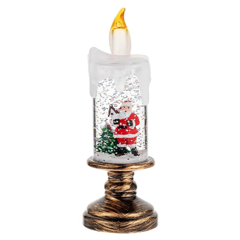 Angel Snowflake Crystal Ball Candle Light Decor