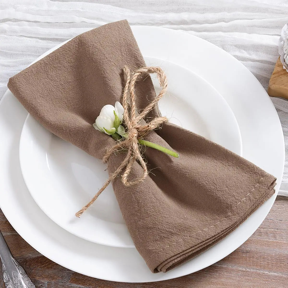 Christmas Cotton Napkins Set 8 pcs