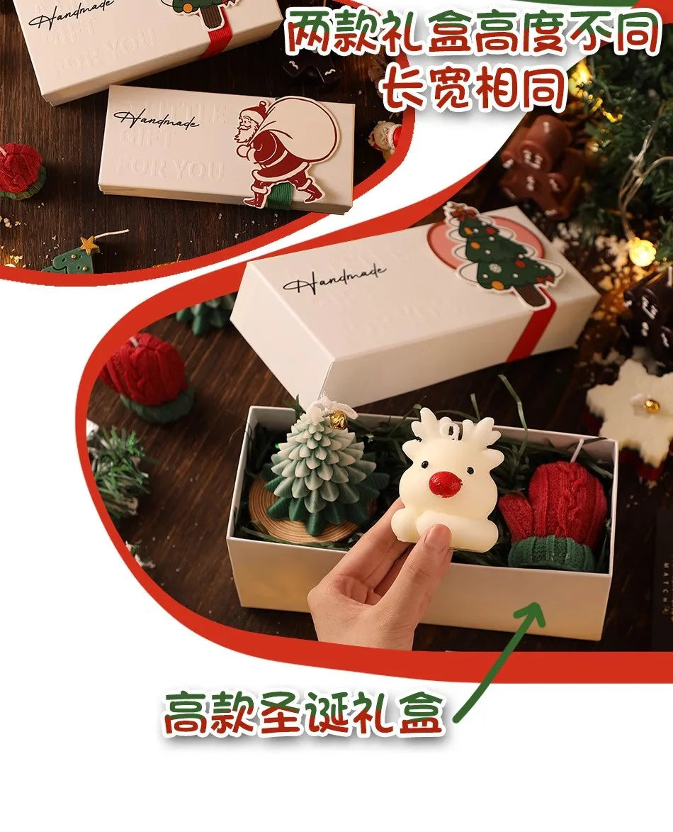 Christmas Scented Candle Set Holiday Gift Box