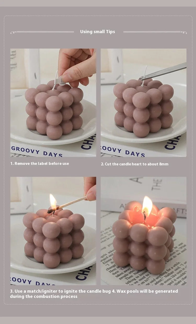 Handmade Christmas Tree Scented Candle Decor