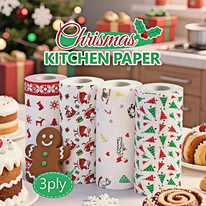 Christmas Paper Towels Decorative Kitchen  Set