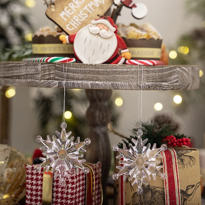 Snowflake Hanging Ornaments Tree Decor