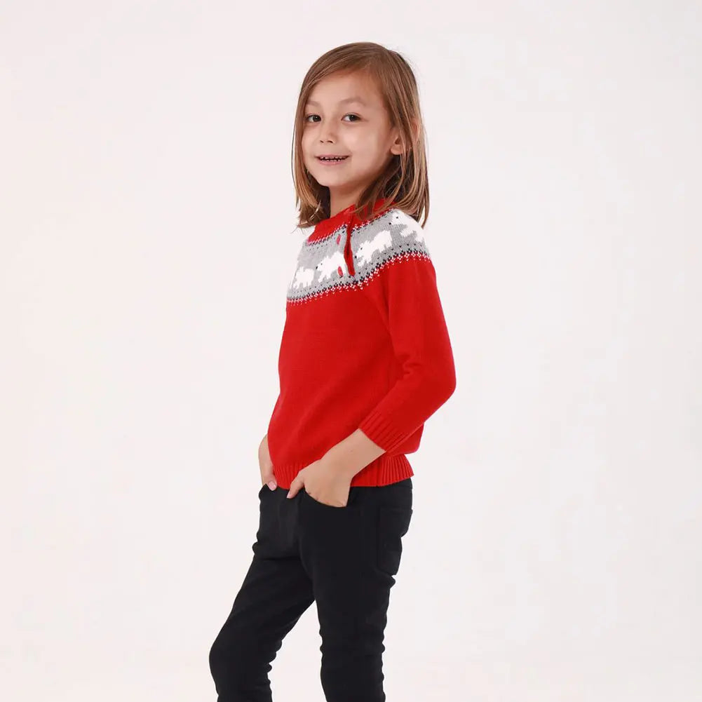 Christmas Kids Sweater Kint Pullover Winter Wear