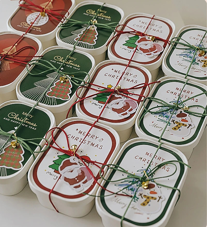 Festive Christmas Scented Candle Holiday Aromatherapy Decor