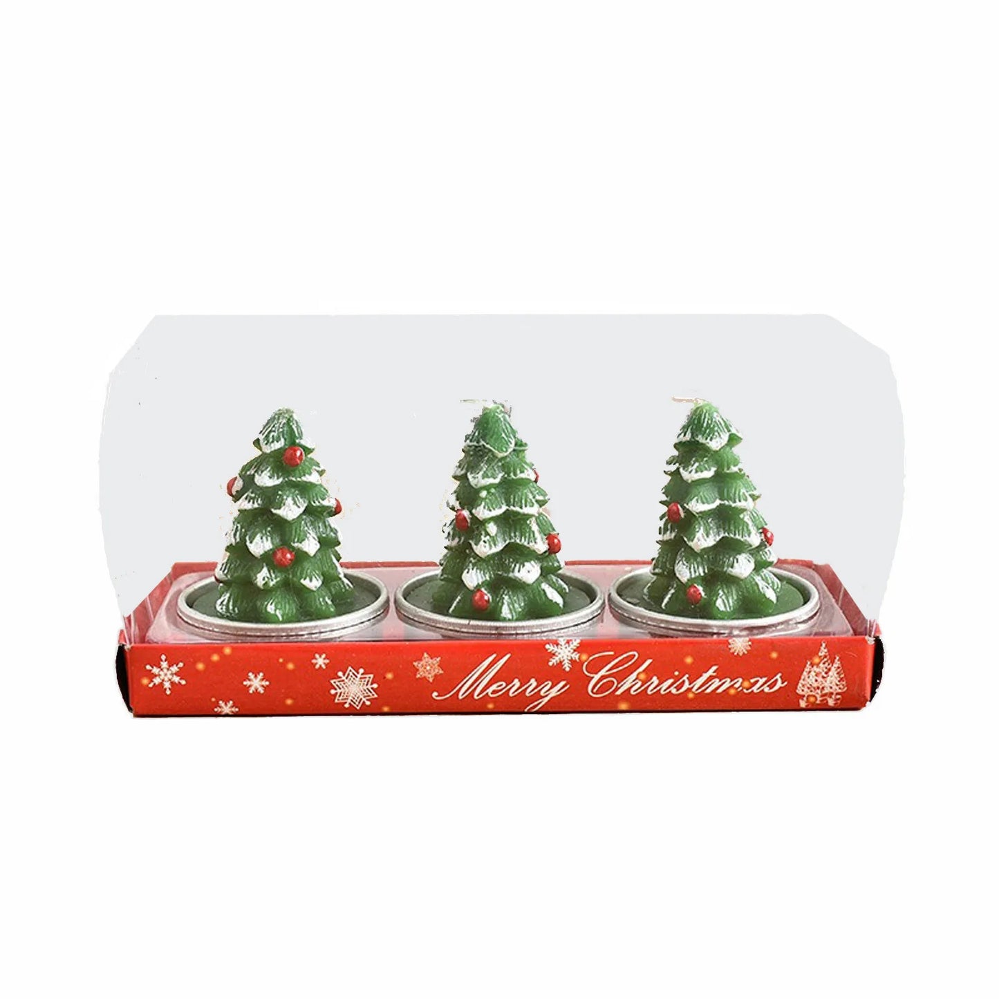 Christmas Scented Candle Tree & Santa Design Decor