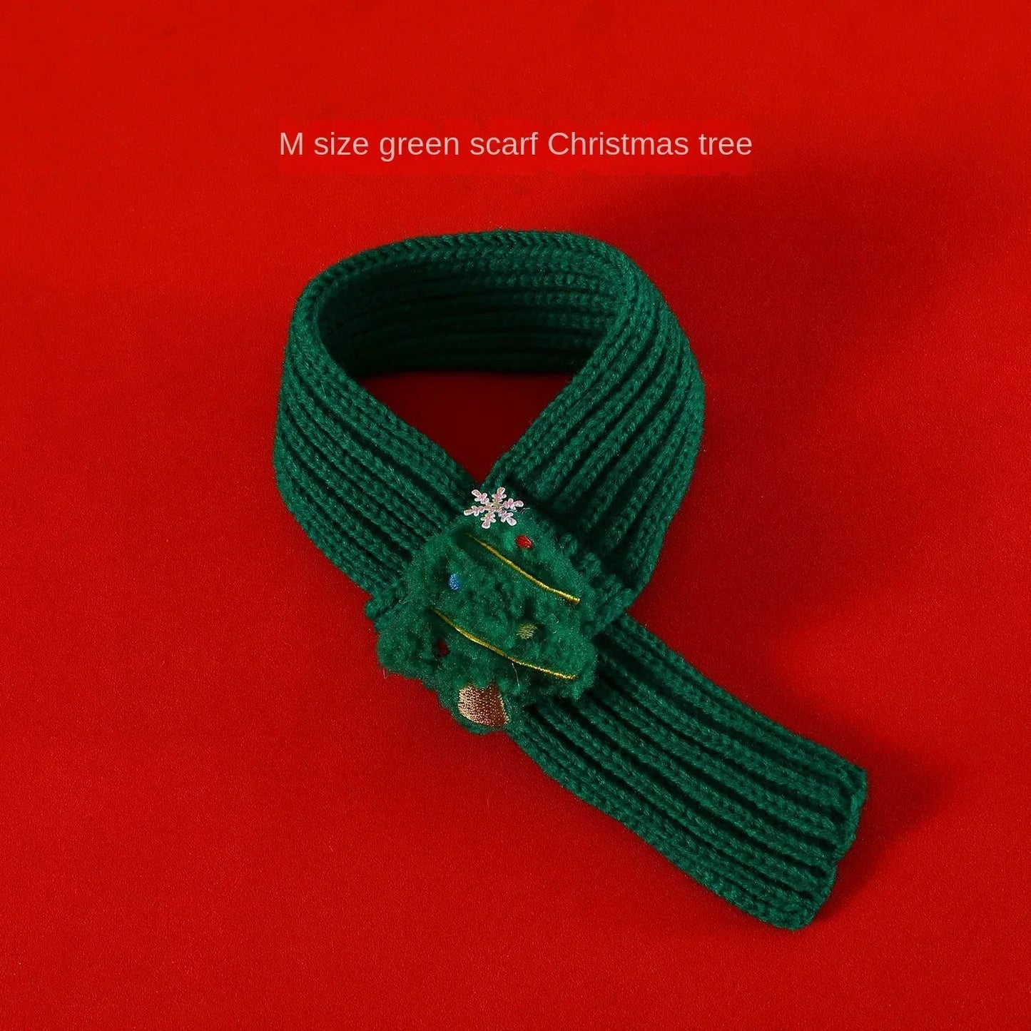 Christmas Pet Hat & scarf Set Knitted Holiday Accessory