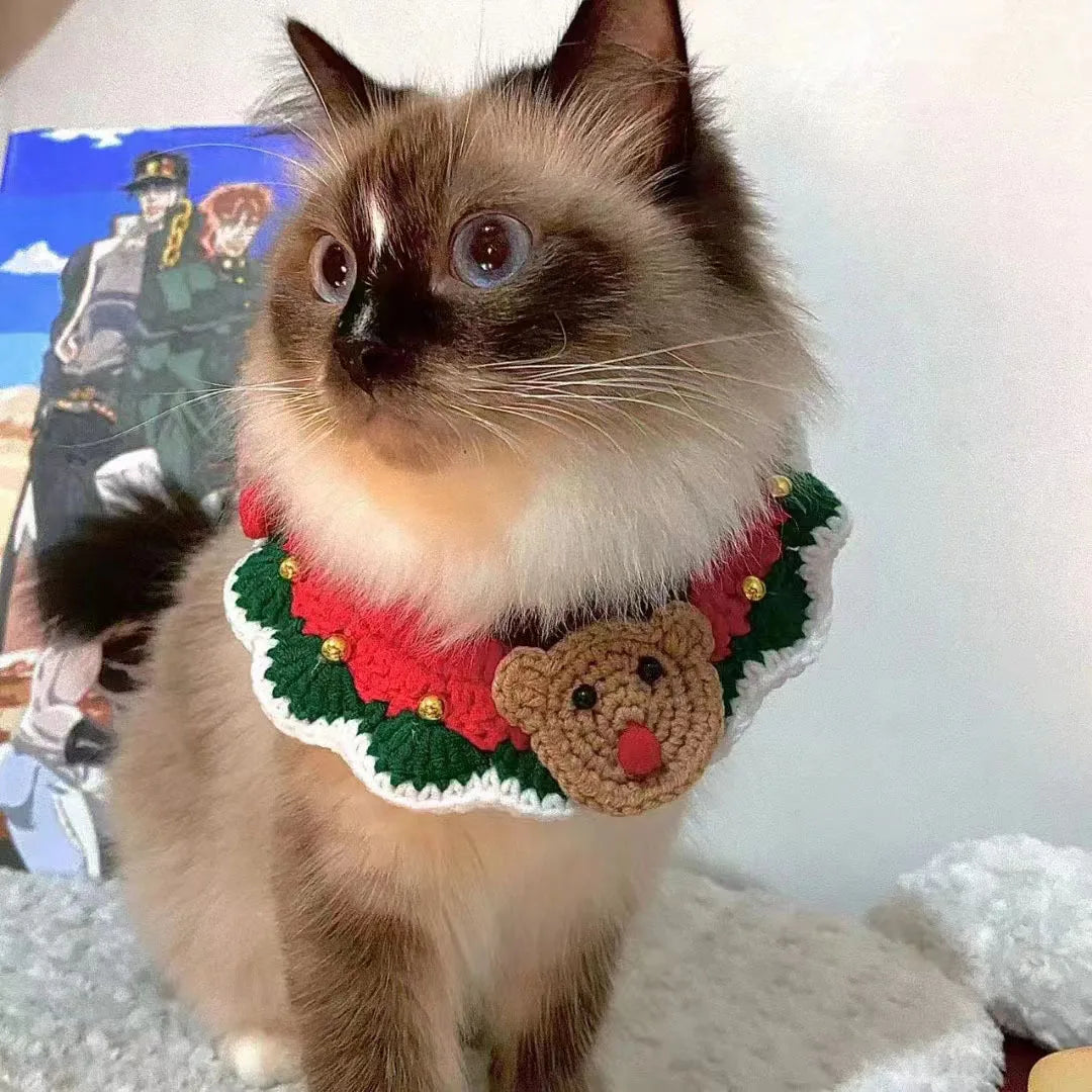 Christmas Pet Scarf Cute Collar For Cats & Dogs