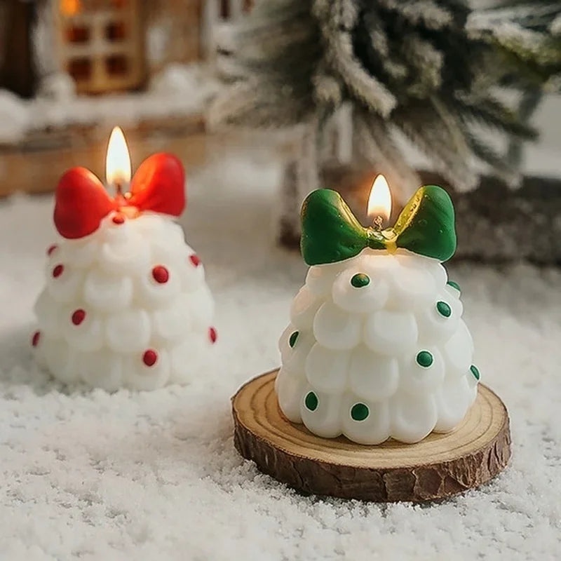 Handmade Christmas Tree Scented Candle Decor