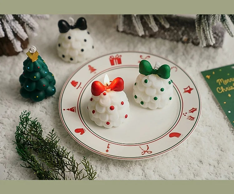 Handmade Christmas Tree Scented Candle Decor