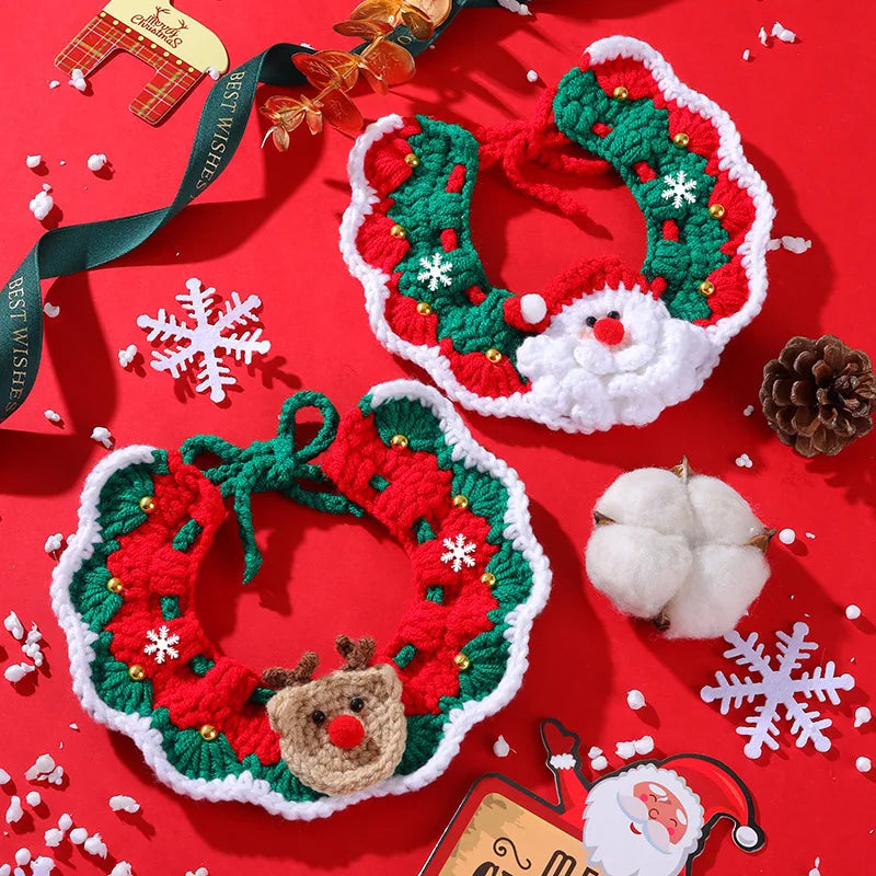 Christmas Pet Scarf Cute Collar For Cats & Dogs