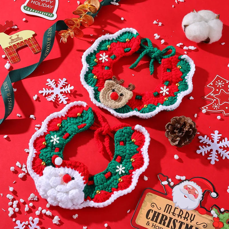 Christmas Pet Scarf Cute Collar For Cats & Dogs