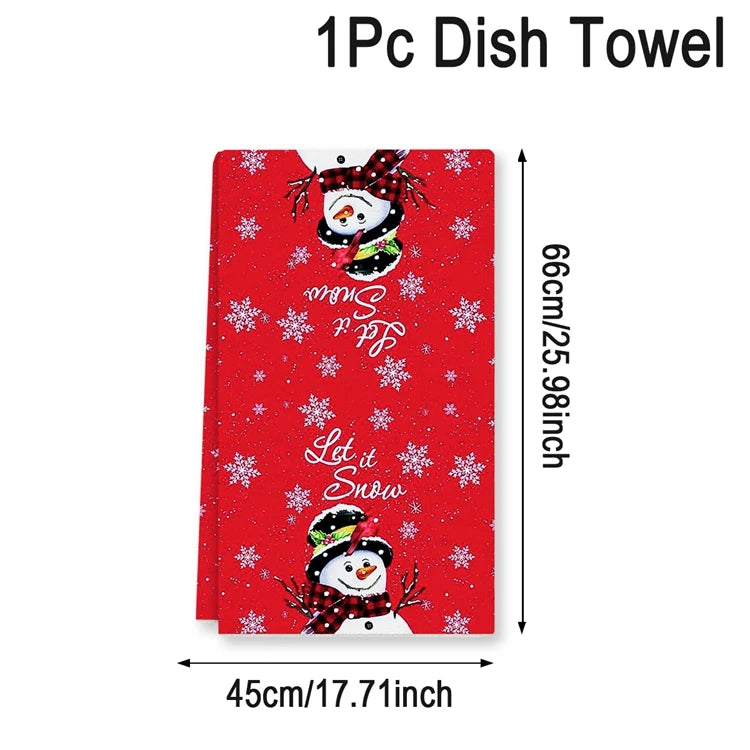 Christmas Kitchen Towels Holiday Home Decor Set